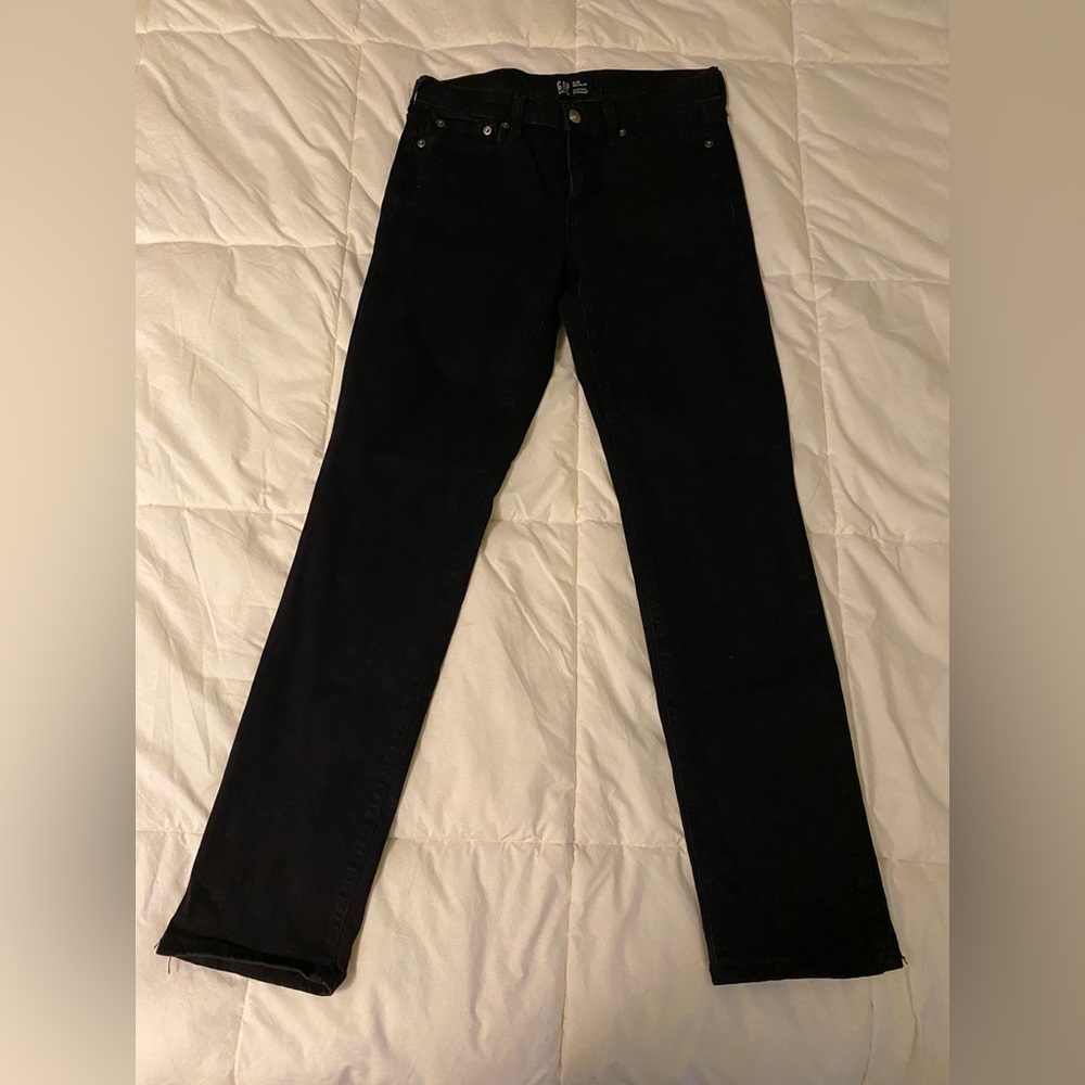 Gap straight leg black jeans